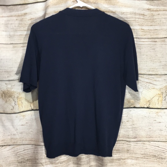 Alfred dinner navy blue medium button cardigan - Picture 5 of 6